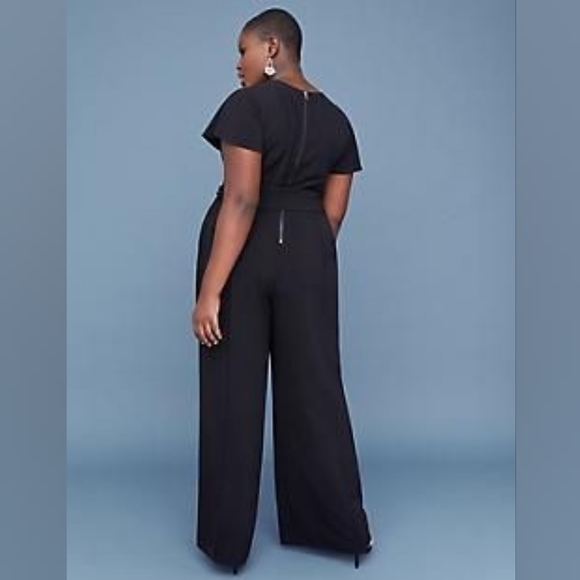 Black Wide-leg Jumpsuit - Picture 9 of 10
